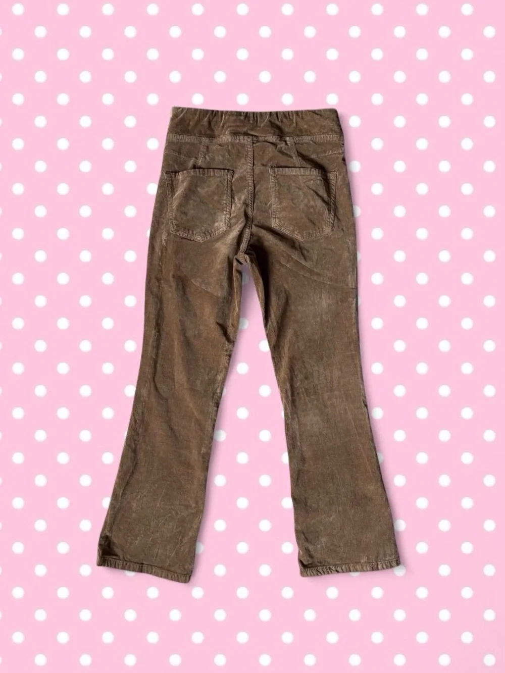 Free People Light Brown Corduroy Pull-On Pants